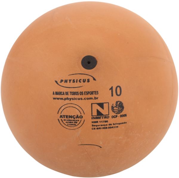 Bola de Borracha N10 350g Amarelo Mercur - Bola de Iniciação