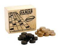 Kit 10 Jogo De Dama E Trilha Completo Caixa Madeira Souza