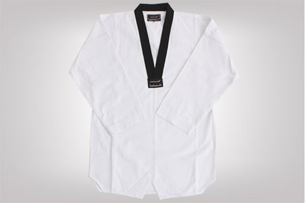 Imagem de Dobok Leve Branco com Gola Preta – M3