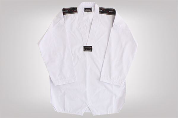 Imagem de Dobok Canelado Branco com Gola Branca – M3