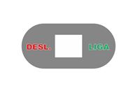 Imagem de Adesivo Liga/Desliga para Esteiras PH 2000 / PH 2500 / PH 3000 / PH 3500