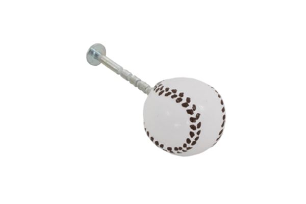 Imagem de Puxador em Resina com formato de Bola de Beisebol
