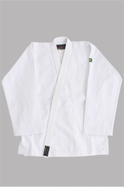 Imagem de Kimono Judô Trançadinho Adulto Branco – A4