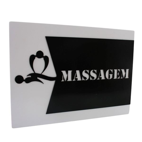 Imagem de Placa de Identificação - Massagem