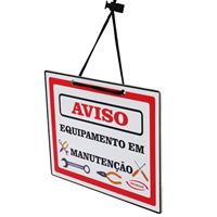 Imagem de Placa De Identificação - Equipamento Em Manutenção