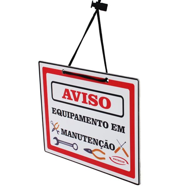 Imagem de Placa De Identificação - Equipamento Em Manutenção