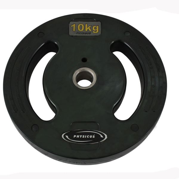 Imagem de Anilha 10k Injetada Vazada com Orifício Central em Aço Inox