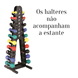 Imagem de Estante para Halteres Tipo Torre 10 Pares 